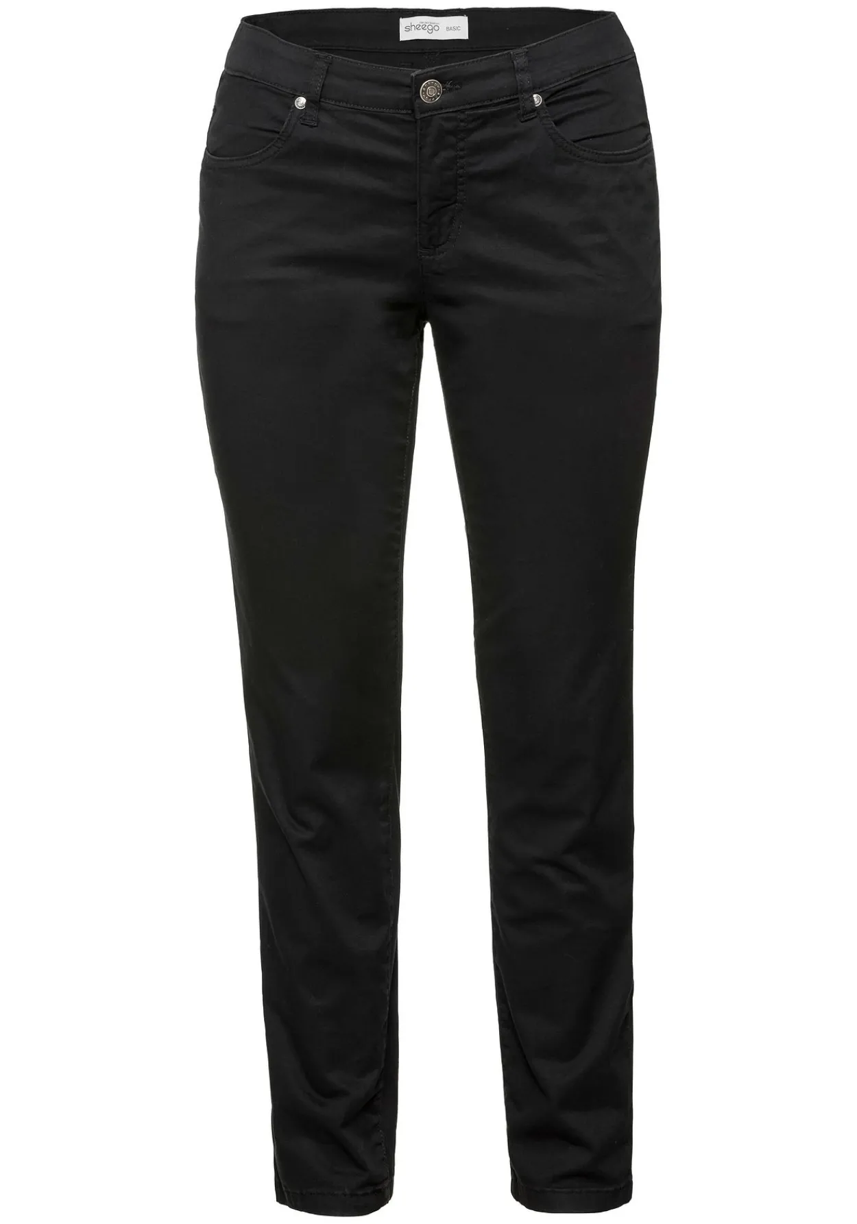 Schmale Stretchhose aus Baumwoll-Twill<sheego Online