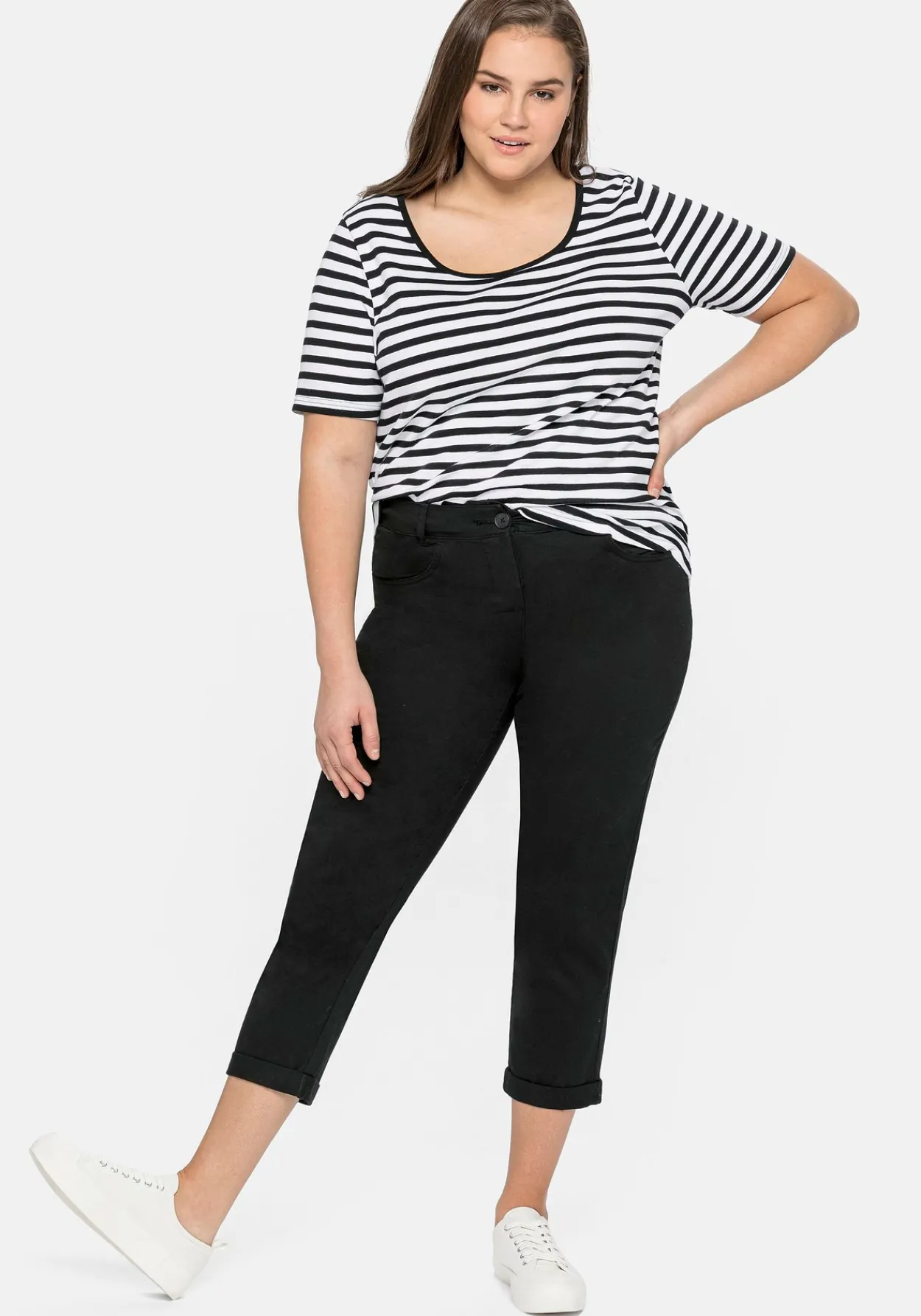 Schmale Stretch-Hose in 7/8-Länge<sheego Sale