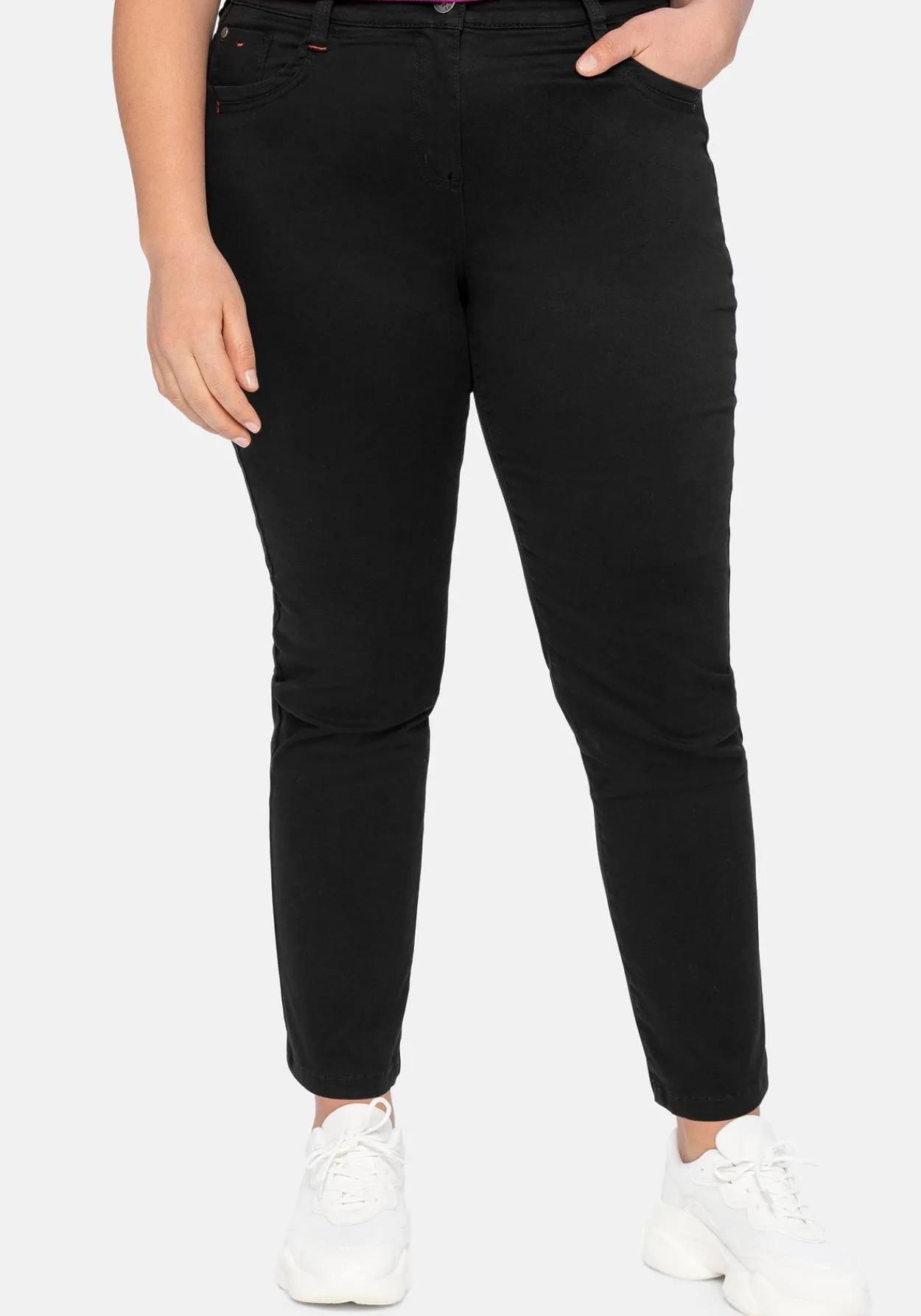 Schmale Stretchhose in Twill-Qualität<sheego Online