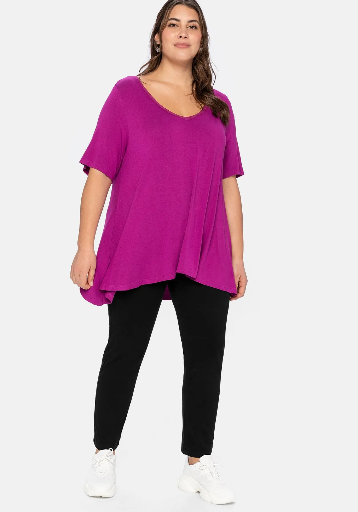 Schmale Stretchhose in Twill-Qualität<sheego Online