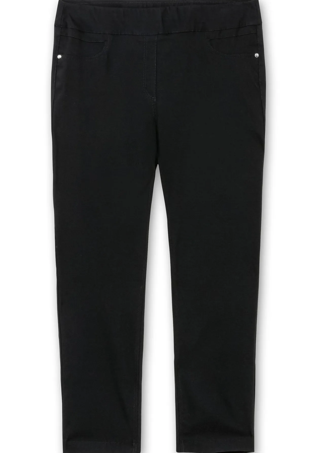 Schmale Stretchhose mit breitem Dehnbund<CREATION L PREMIUM Discount