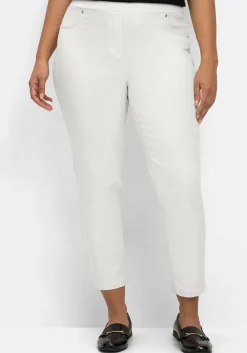 Schmale 7/8-Stretchhose mit elastischem Bund<sheego Discount