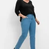 Schmale Stretch-Jeans im 5-Pocket-Stil<sheego Discount