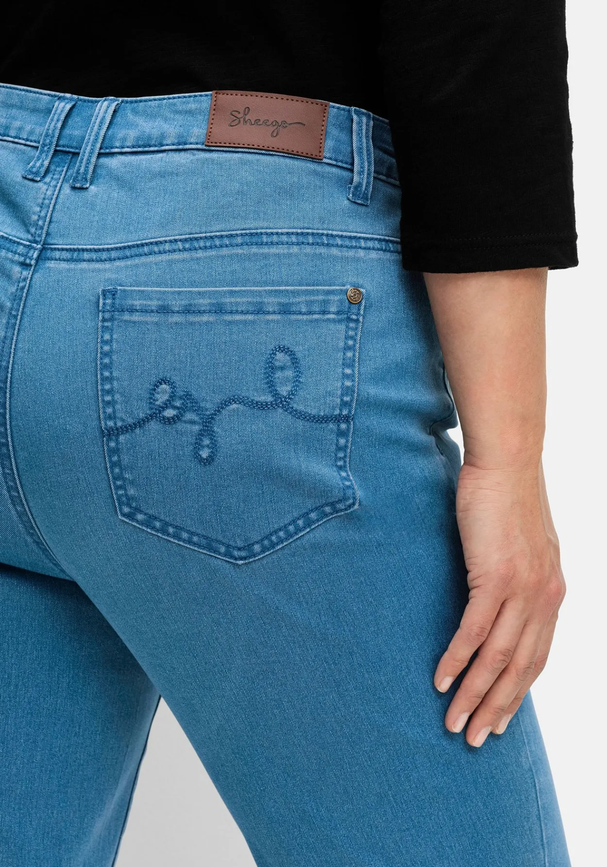 Schmale Stretch-Jeans im 5-Pocket-Stil<sheego Discount