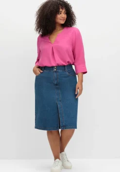Schmaler Jeansrock im Curvy-Schnitt MANUELA<sheego Fashion