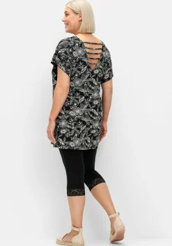 Set aus A-Linien-Shirt und Capri-Leggings<sheego Clearance