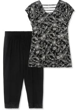 Set aus A-Linien-Shirt und Capri-Leggings<sheego Clearance