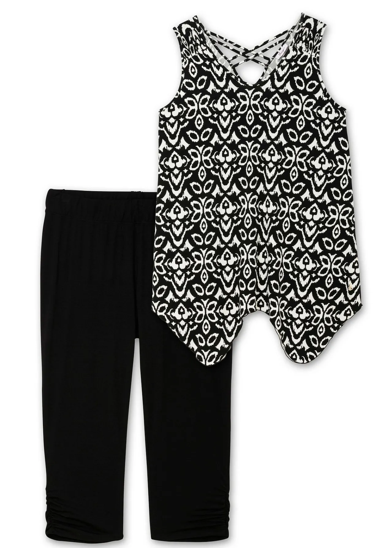 Set aus langem Zipfeltop und Leggings<sheego Best