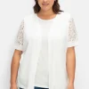 Set aus Spitzenshirt und Weste<sheego Outlet