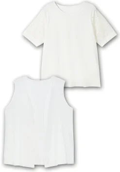 Set aus Spitzenshirt und Weste<sheego Outlet