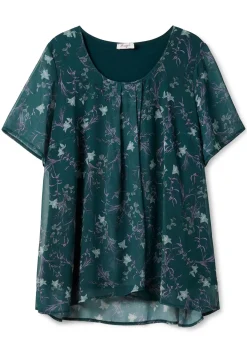 Shirt aus Chiffon mit Alloverdruck und Falten von<sheego Discount