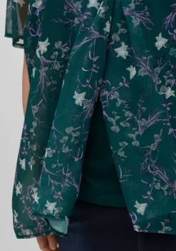 Shirt aus Chiffon mit Alloverdruck und Falten von<sheego Discount