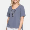 Shirt im Trachtenlook, mit Pailletten<sheego New