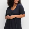 Shirt in A-Linie, mit Kellerfalten am Ausschnitt<sheego New