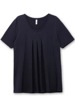 Shirt in A-Linie, mit Kellerfalten am Ausschnitt<sheego New