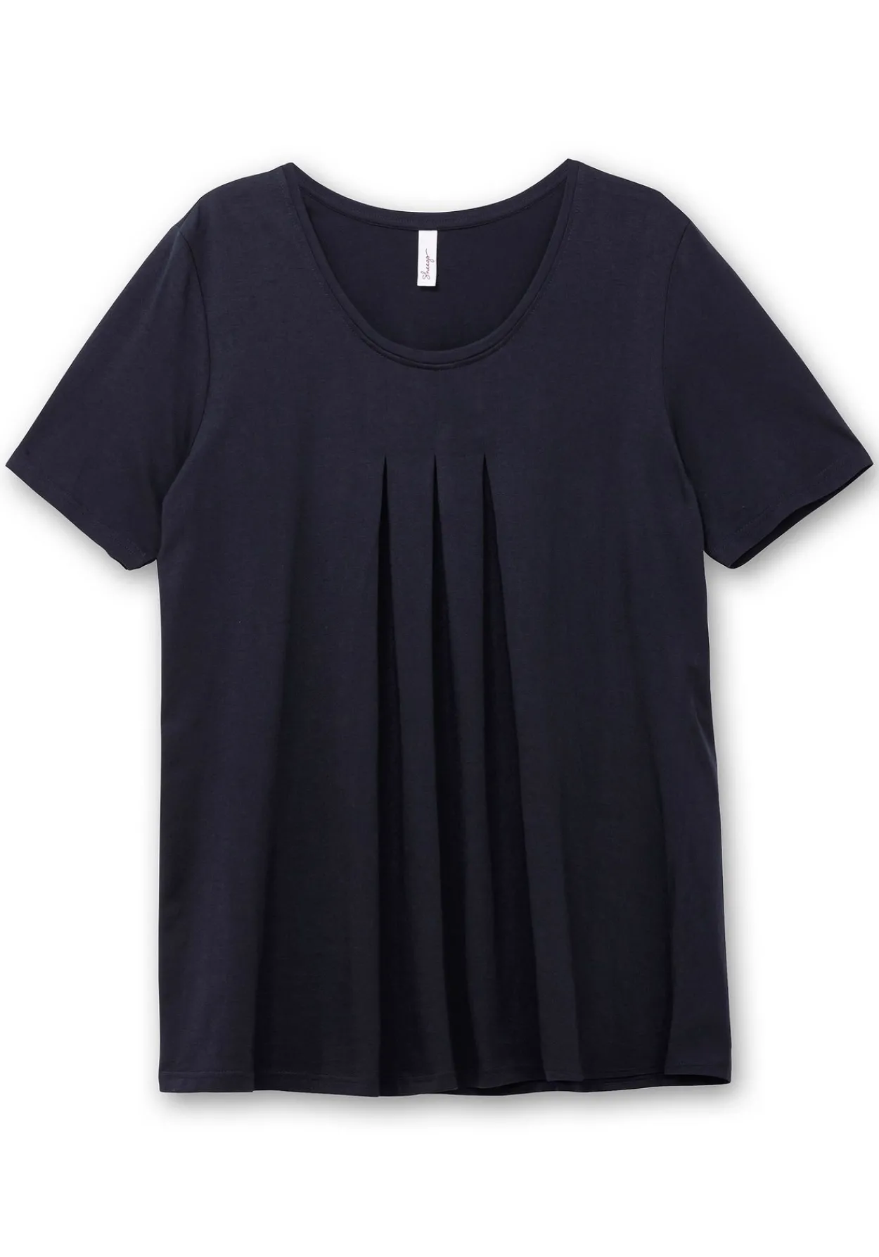 Shirt in A-Linie, mit Kellerfalten am Ausschnitt<sheego New