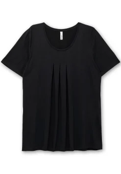 Shirt in A-Linie, mit Kellerfalten am Ausschnitt<sheego Outlet