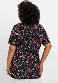 Shirt in 2-in-1-Optik, mit Blumendruck<sheego New