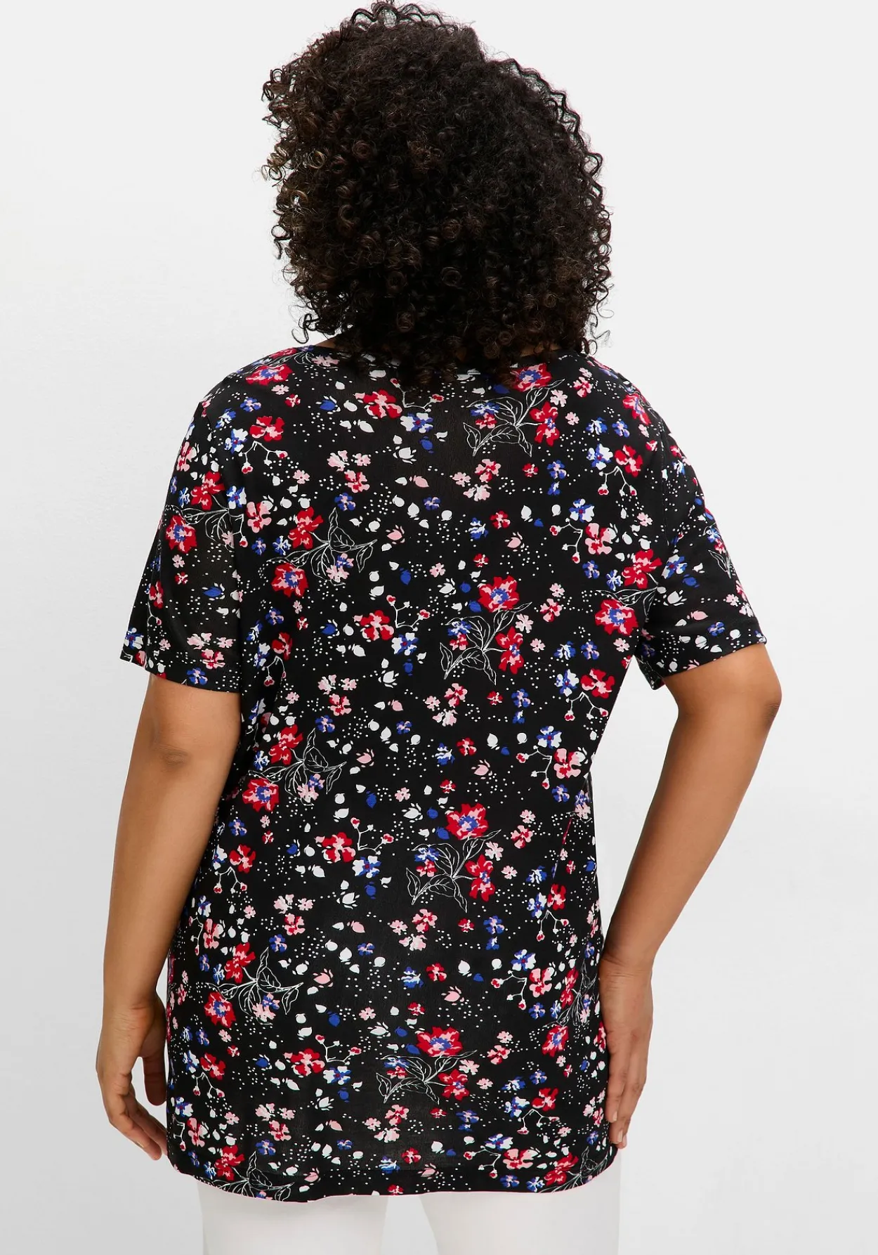 Shirt in 2-in-1-Optik, mit Blumendruck<sheego New