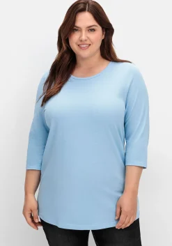 Shirt in Piqué-Qualität mit 3/4-Ärmeln<sheego Sale