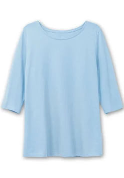 Shirt in Piqué-Qualität mit 3/4-Ärmeln<sheego Sale