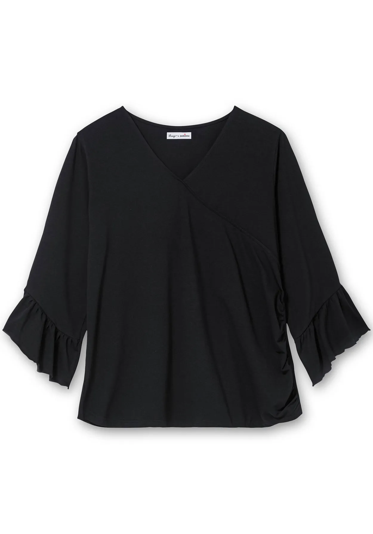 Shirt in Wickeloptik, mit Volantärmeln<sheego by Joe Browns Online