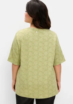 Shirt mit Alloverprint, leicht tailliert<sheego Hot