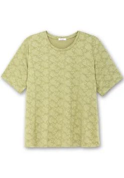 Shirt mit Alloverprint, leicht tailliert<sheego Hot