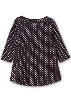 Shirt mit 3/4-Arm und Minimalprint<sheego Online