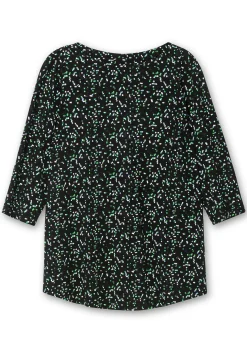 Shirt mit 3/4-Arm und Minimalprint<sheego Discount