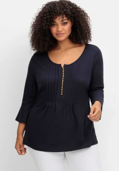 Shirt mit Biesen und Volantärmeln<sheego by Joe Browns Fashion