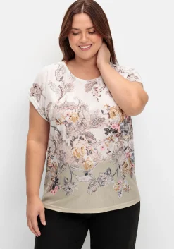 Shirt mit Blumenprint, in bügelfreier Qualität<sheego Fashion