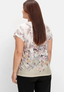 Shirt mit Blumenprint, in bügelfreier Qualität<sheego Fashion