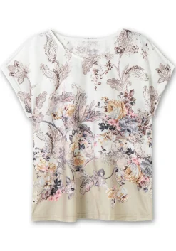 Shirt mit Blumenprint, in bügelfreier Qualität<sheego Fashion