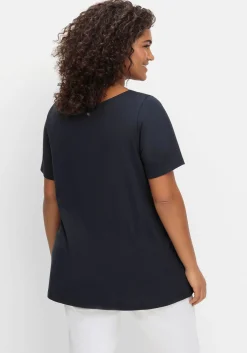 Shirt mit Flügelärmeln und Karree-Ausschnitt<sheego Best