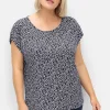 Shirt mit floralem Minimal-Alloverdruck<sheego Fashion