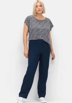 Shirt mit floralem Minimal-Alloverdruck<sheego Fashion