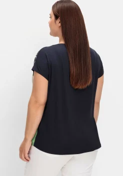 Shirt mit Frontdruck und U-Boot-Ausschnitt<sheego Discount