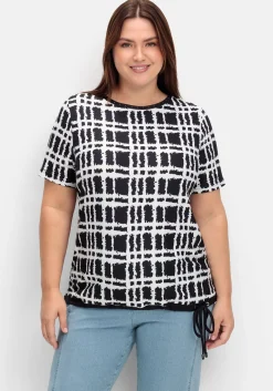 Shirt mit Grafik-Muster und U-Boot-Ausschnitt<sheego New