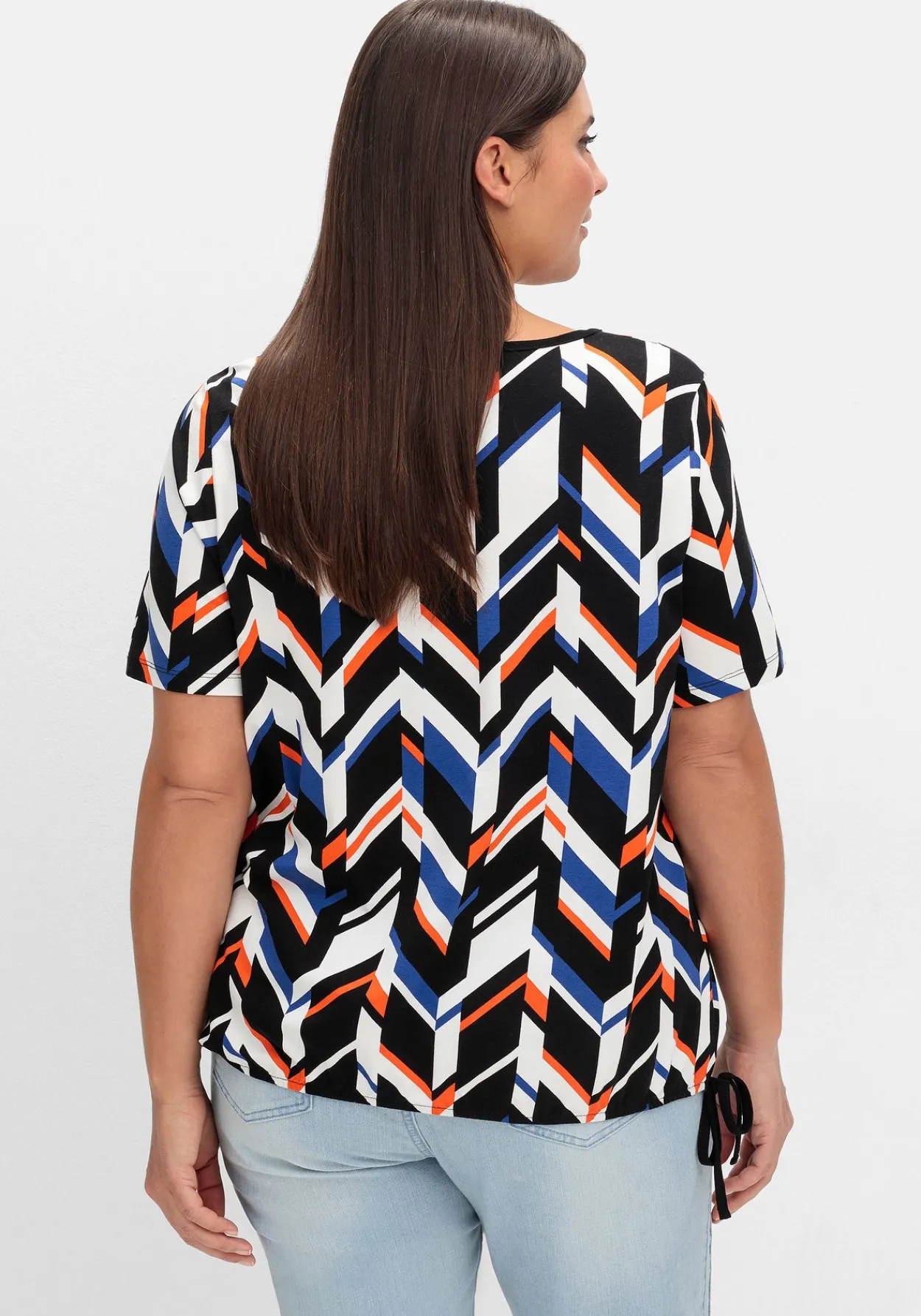Shirt mit Grafikprint und Saum-Gummizug<sheego New