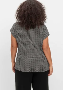 Shirt mit grafischem Minimalprint<sheego Online