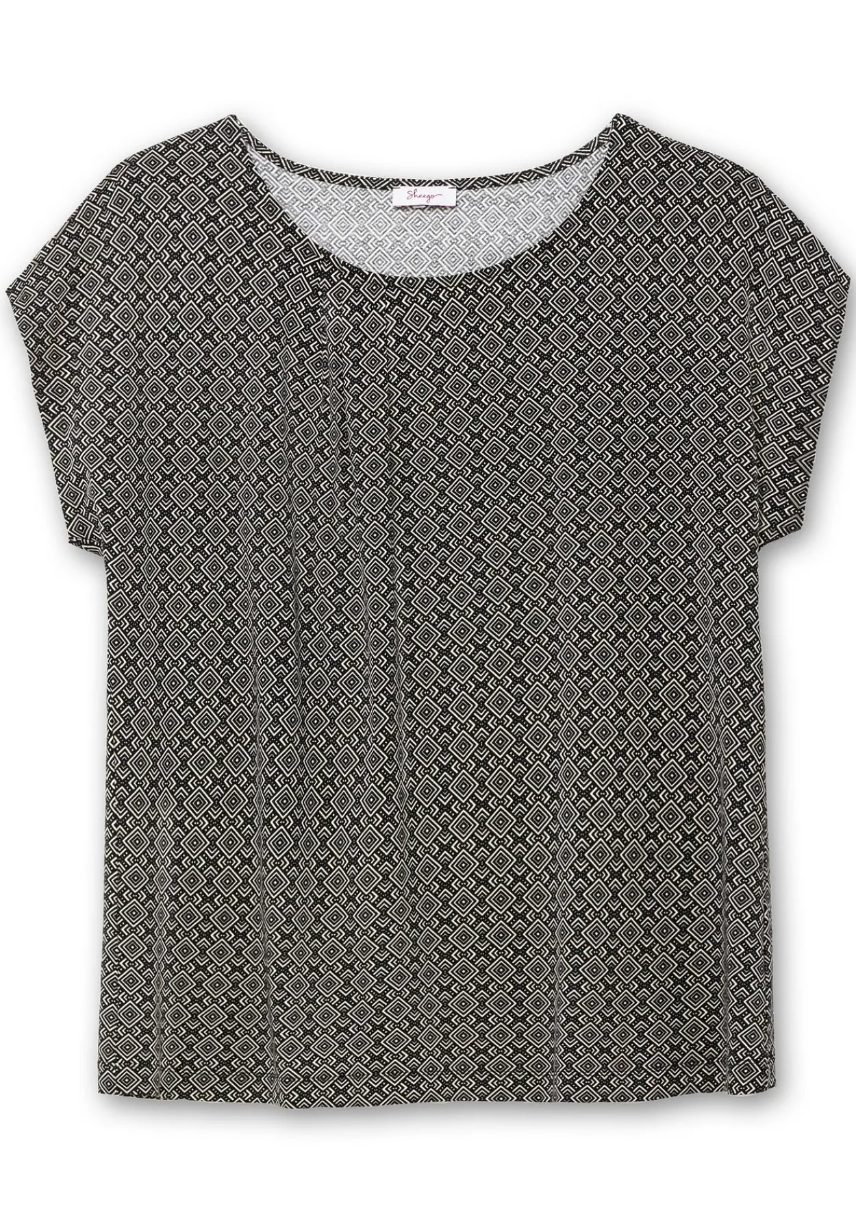 Shirt mit grafischem Minimalprint<sheego Online