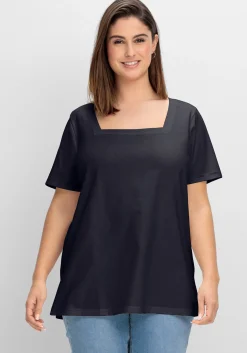 Shirt mit Karreeausschnitt<sheego Discount