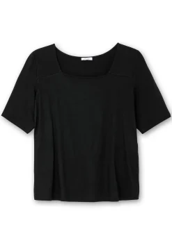 Shirt mit Karree-Ausschnitt, leicht tailliert<sheego Sale
