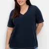 Shirt mit kleinem Glitzerdruck auf der Schulter<sheego Fashion
