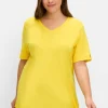 Shirt mit Knotendetail am Saum<sheego Clearance