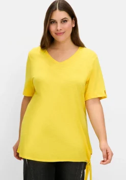 Shirt mit Knotendetail am Saum<sheego Clearance
