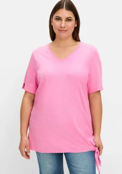 Shirt mit Knotendetail am Saum<sheego Clearance