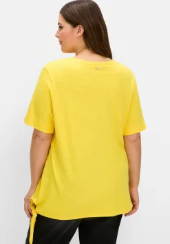 Shirt mit Knotendetail am Saum<sheego Clearance
