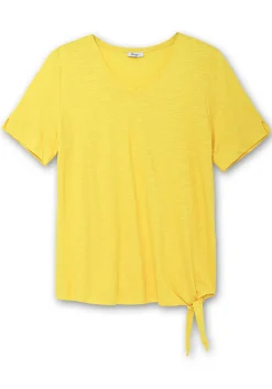 Shirt mit Knotendetail am Saum<sheego Clearance